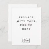 DRUCKORDER 4,25 x 5,5 Zoll große vertikale Karte (Vorne/Hinten)