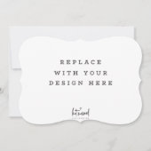 DRUCKORREKTUR 7 x 5 Zoll Dicut Bracket Edge Einladung (Vorderseite)