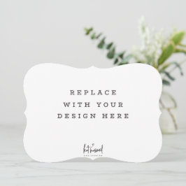 DRUCKORREKTUR 7 x 5 Zoll Dicut Bracket Edge Einladung