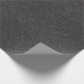 Druckpapier aus schwarzem Leder Geschenkpapier (Ecke)