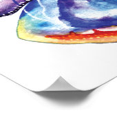 Druckpapier für das Werteposter "Wasserfarbe" Poster (Ecke)