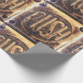 Druckpapier mit großem Druckkopf Geschenkpapier (Ecke)