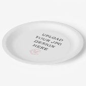 Druckpapierplatte Laden Sie Ihr eigenes Design hoc Pappteller (Schrägansicht)