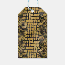 DRUCKPATTER FÜR SCHWARZE UND GOLD ALLIGATOR GESCHENKANHÄNGER