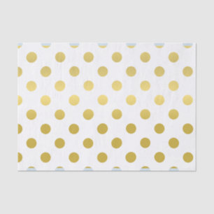 Druckpinke und Goldpolka-Papiertafel Seidenpapier