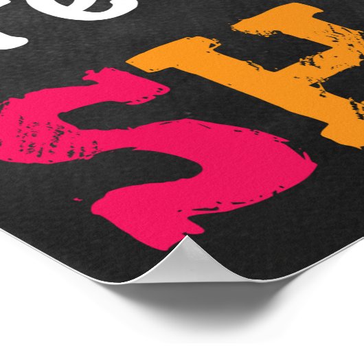 Druckplakat der Klasse Poster (Ecke)