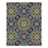 Druckplakat mit Medallion-Design Poster (Vorderseite)