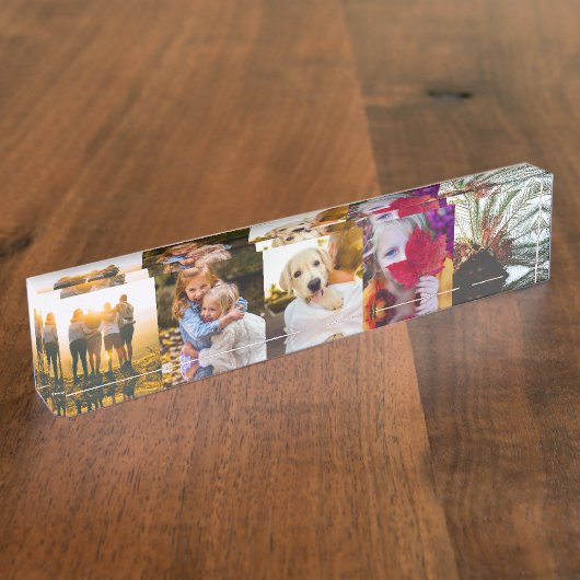 Druckplatte der 5-Foto-Blockkante Namensplakette (Seite)