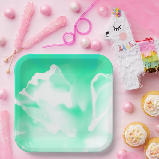 Druckplatte für die blaue Blume Pappteller (Party)