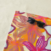 Druckplumeria-Muster Strandtuch (Beispiel)