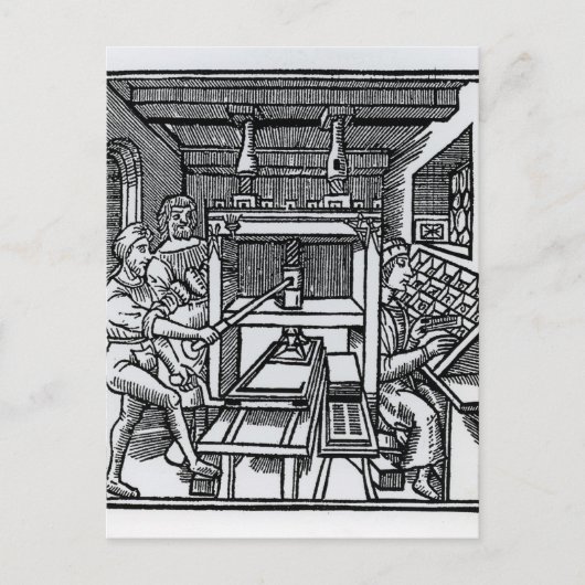 Druckpresse Postkarte (Vorderseite)