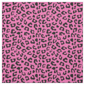 Druckpunkte aus rosa und schwarzem Leopard Stoff (Muster)
