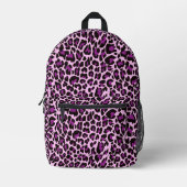 Druckpunkte in rosa Leopard Bedruckter Rucksack (Vorderseite)