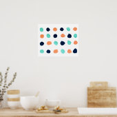 Druckpunktmalerei Poster (Küche)