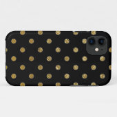 Druckpunktmuster aus Goldpolka Case-Mate iPhone Hülle (Rückseite (Horizontal))