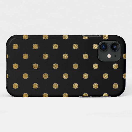 Druckpunktmuster aus Goldpolka Case-Mate iPhone Hülle (Rückseite (Horizontal))