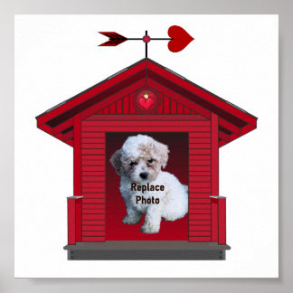 Druckrahmen für Hunde Welpen Hochgeladenes Druckpo Poster