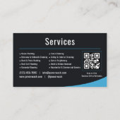 Druckreiniger QR-Code Professional Visitenkarte (Rückseite)
