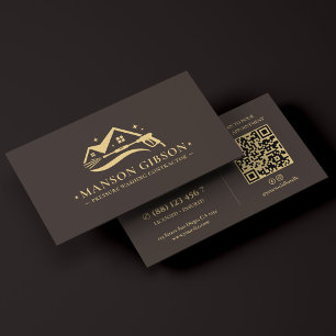 Druckreiniger-Vertragshändler-Logo Espresso Modern Visitenkarte