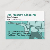 Druckreinigung und -wäsche visitenkarte (Vorderseite)