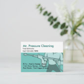 Druckreinigung und -wäsche visitenkarte (Stehend Vorderseite)
