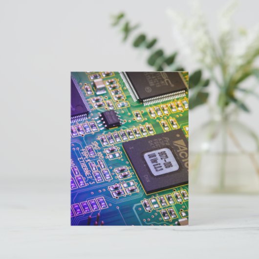 Druckschalttafel - PCB Postkarte (Stehend Vorderseite)