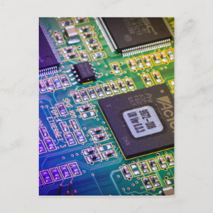 Druckschalttafel - PCB Postkarte