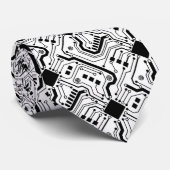 Druckschalttafel - Schwarzweiß Krawatte (Gerollt)