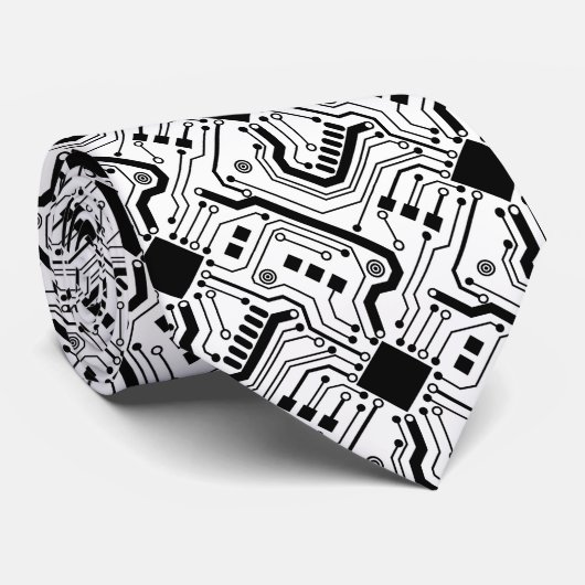 Druckschalttafel - Schwarzweiß Krawatte (Gerollt)