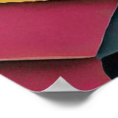 Druckschönes geometrisches Beispiel Dog Poster (Ecke)