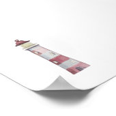 Druckschrift in leuchtenden Farben Poster (Ecke)