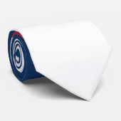 Druckschrift in rot-weiß und blau krawatte (Gerollt)