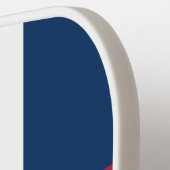 Druckschrift in rot-weiß und blau pickleball schläger (Linke Seite)