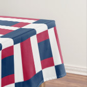 Druckschrift in rot-weiß und blau tischdecke (Beispiel)