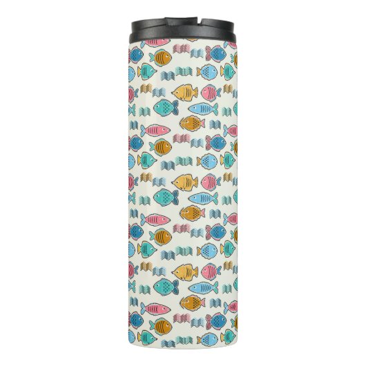 Druckschule für Fischblöcke Thermosbecher (Rückseite)