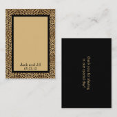 Drucksitzkarte aus Leopard Platzkarte (Vorne/Hinten)