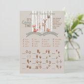 Druckspiel! für Woodland Animal Baby Shoots Einladung (Stehend Vorderseite)