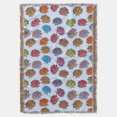 Druckspikes Rose, modernes Blumenmuster Decke (Vorderseite Vertikal)