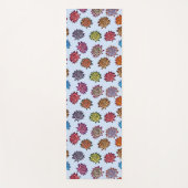 Druckspikes Rose, modernes Blumenmuster Yogamatte (Vorderseite)