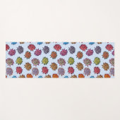 Druckspikes Rose, modernes Blumenmuster Yogamatte (Vorderseite (Horizontal))