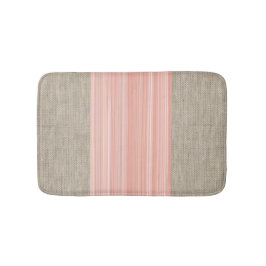 Druckstreifen mit weißem Pfirsichorange Badematte