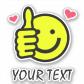 Drückt den benutzerdefinierten Text nach oben Aufkleber (Vorderseite)