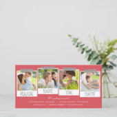Druckt Save the Date Foto Cards (Stehend Vorderseite)