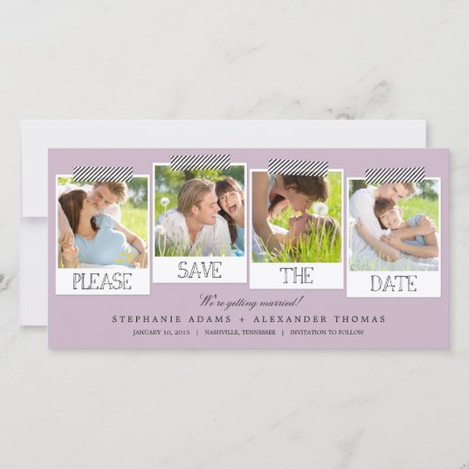 Druckt Save the Date Foto Cards (Vorderseite)