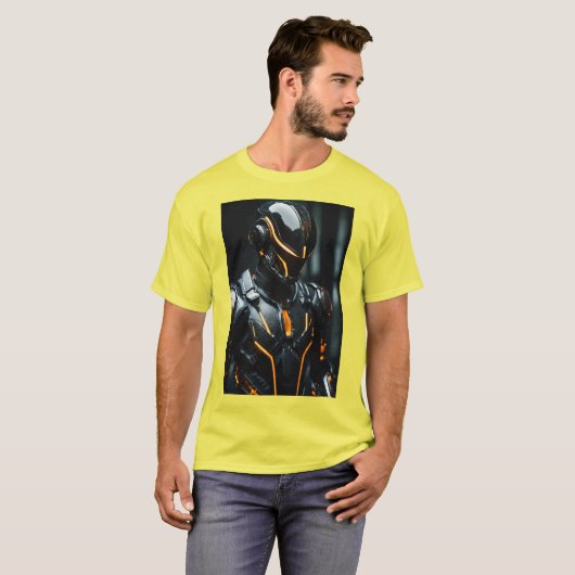 DRUCKT T SHIRT YELLOW (Vorne ganz)