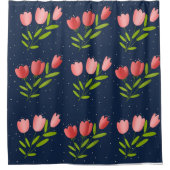 druckt von den Tulpen Duschvorhang (Vorderseite)