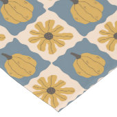 Drucktafel für den handgezogenen Pumpkin-Karo Großer Tischläufer (Ecke)