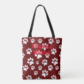 Drucktasche mit weißer Farbe Tasche (Rückseite)