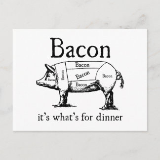 Drucktaste, Bacon empfangen - Bacon Dispenser Postkarte