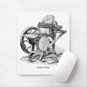 Drucktaste Gordon style letterpress mouse pad Mousepad (Mit Mouse)